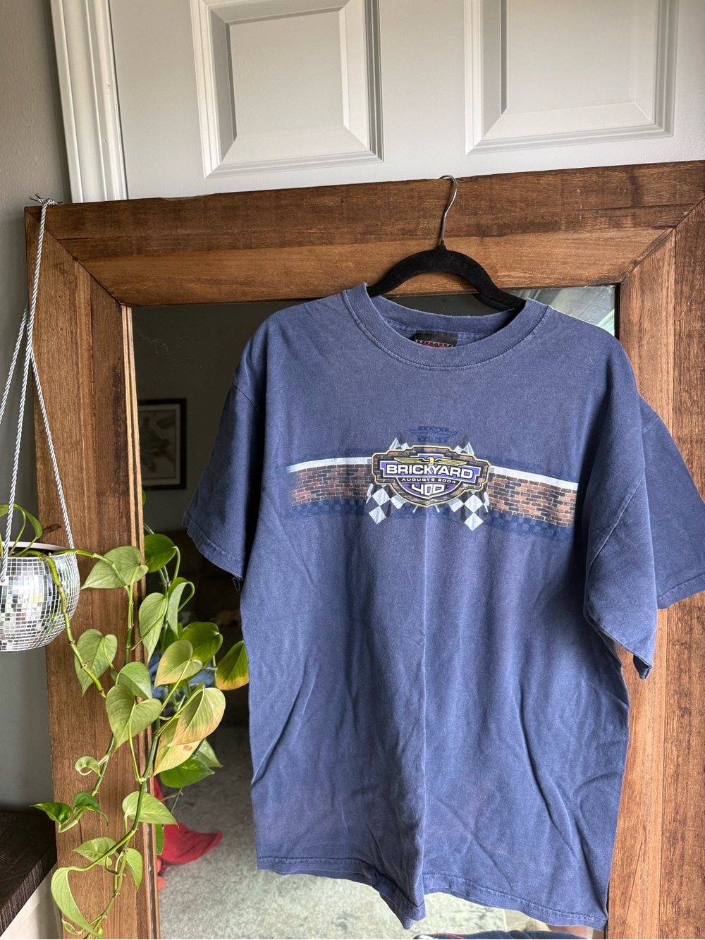 Vintage NASCAR Brickyard 400 Navy Short Sleeve Graphic Tee